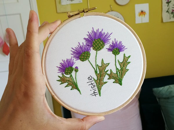 DIY Embroidery: Thistles Kit