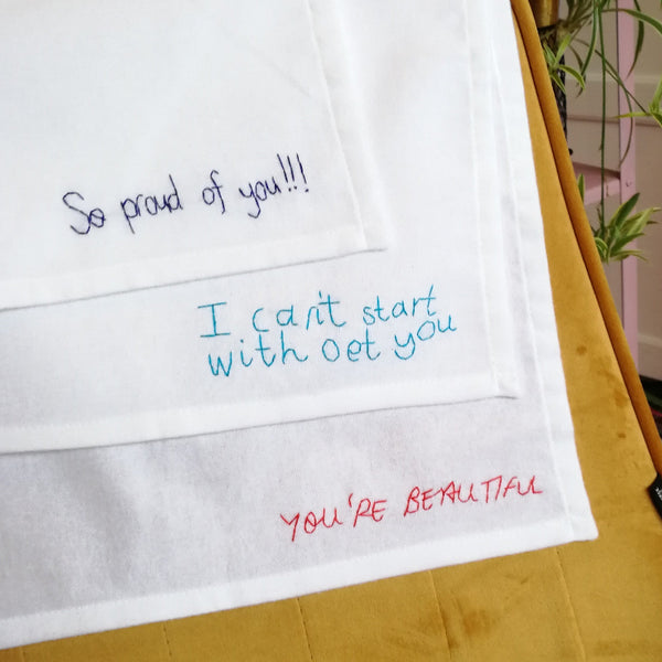 personalised handkerchief