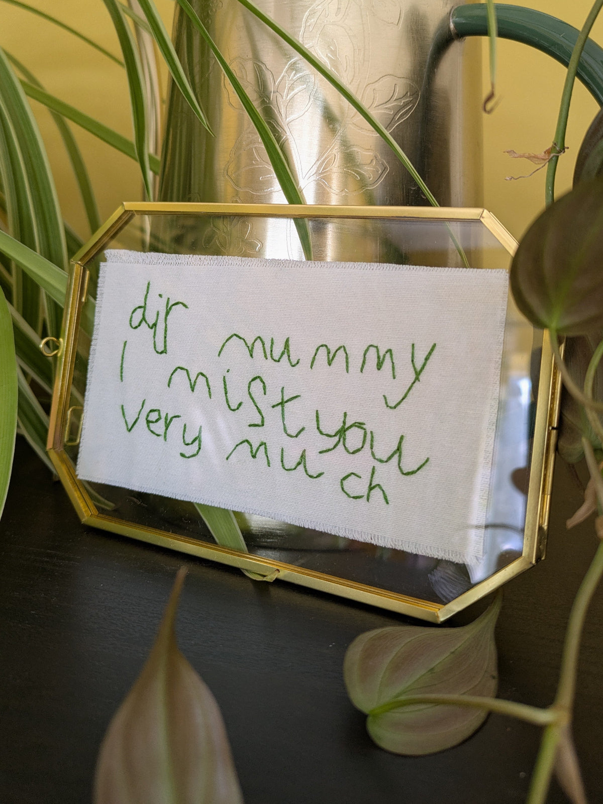childs handwriting framed for mothers day gift