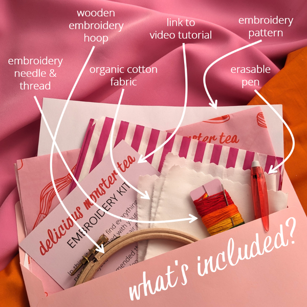 what's included in embroidery kit