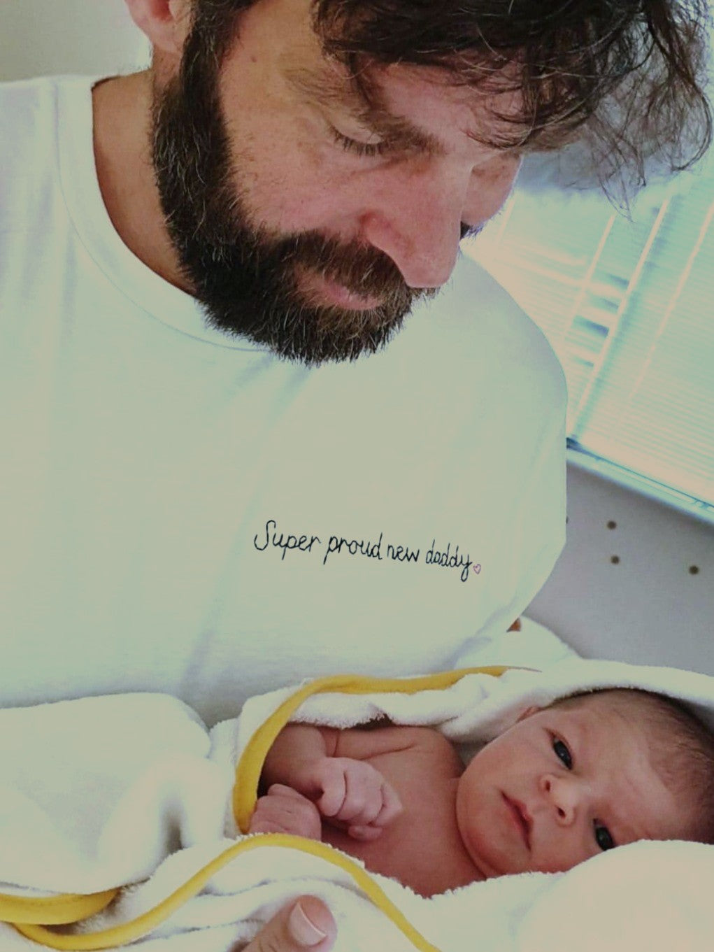 personalised tshirt for dad of new baby