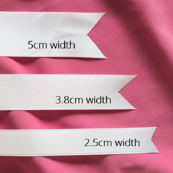 Personalised Bouquet Ribbon with Handwritten Message - Hand Embroidered