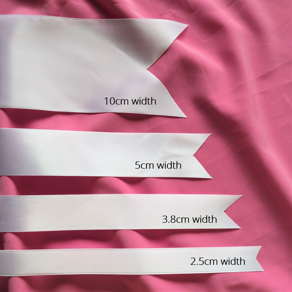 width options for wedding ribbon