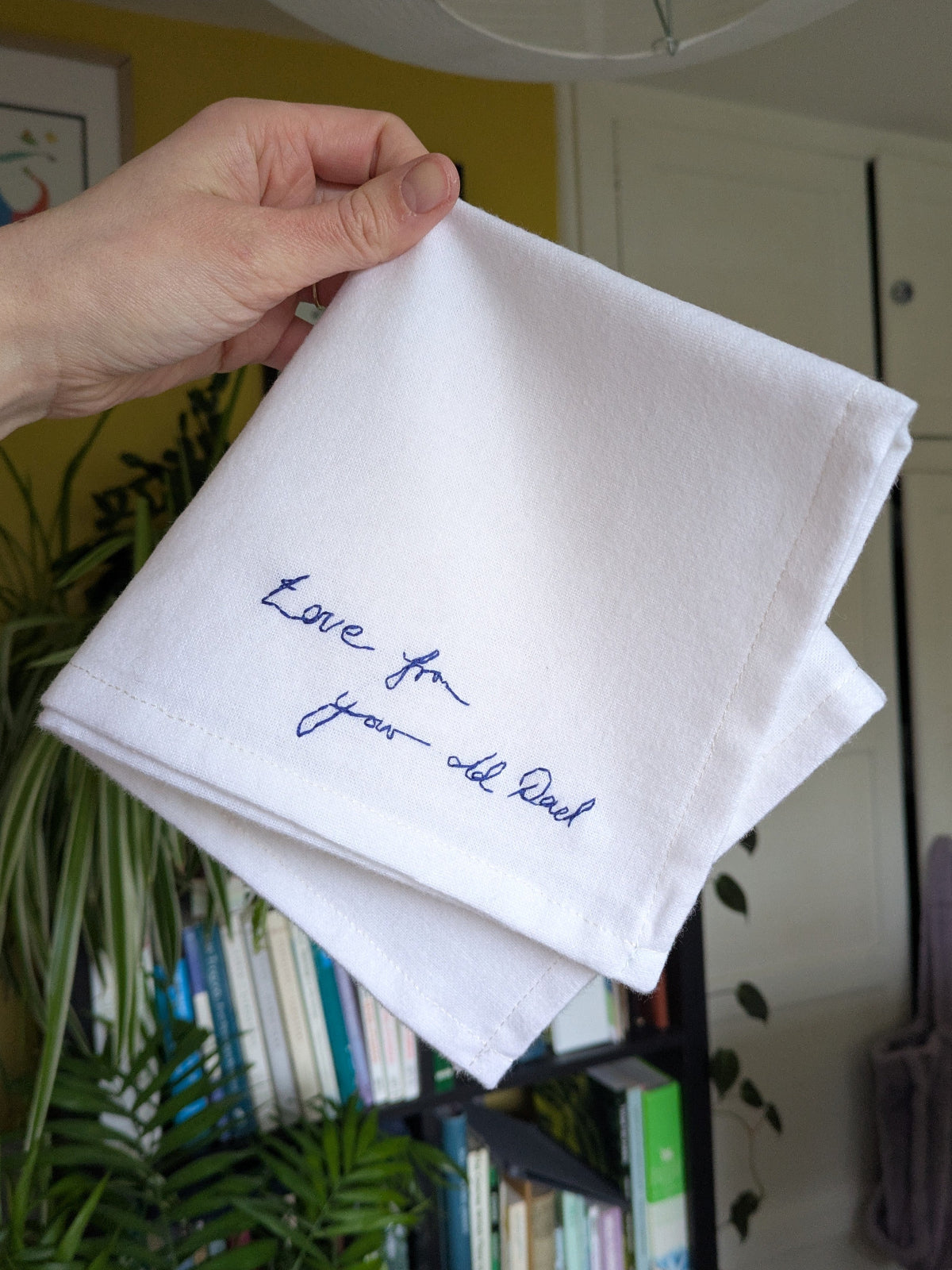 wedding memorial hanky for groom