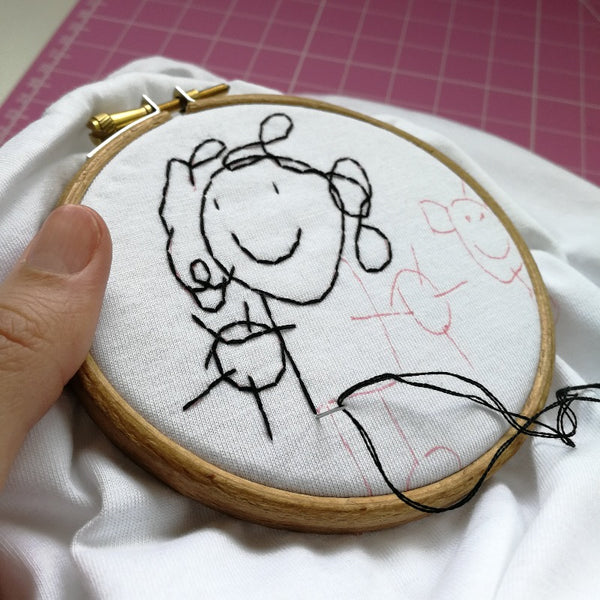 make your own personalised t-shirt with this embroidery kit. learn how to embroider a tshirt using this eco craft kit for adults, suitable for beginners