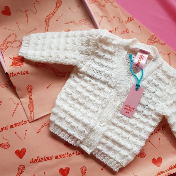 little personalised baby cardigan